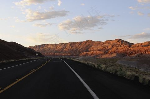 峡谷，大自然，道路，Vista，石头，美国