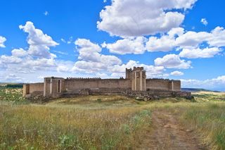 城堡，废墟，圣殿骑士，卡斯蒂利亚