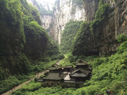 禅宗，峡谷，古镇，风景，客栈
