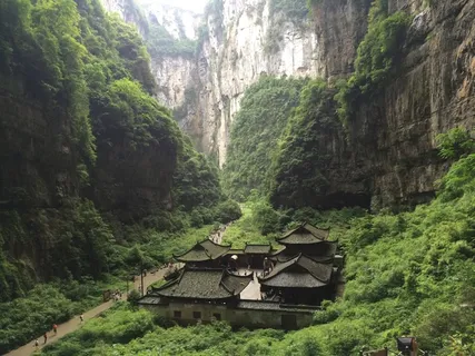 禅宗，峡谷，古镇，风景，客栈