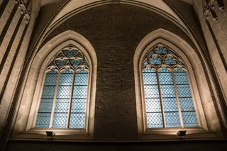 教堂的窗户，教堂，彩绘玻璃窗，窗口