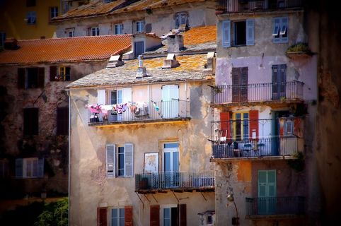 科西嘉，首页，老，建筑，多彩