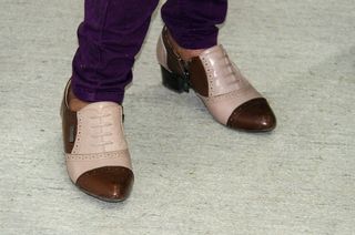 鞋子，妇女的，腿，细节，鞋带