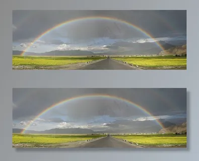 中文，西藏，彩虹，山，自然，高原