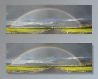 中文，西藏，彩虹，山，自然，高原