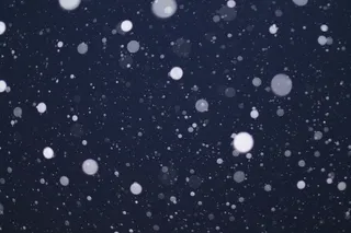 夜，雪，散景，雪花，模糊，下降