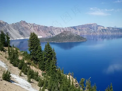 火山口,湖,火山口湖,俄勒冈,国家公园 火山口,湖,火山口湖,俄勒冈,国家公园