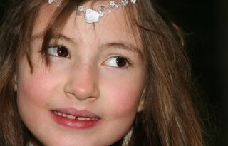 女孩，微笑，圣餐，差距，牙，人类，漂亮