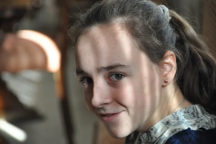 人，快乐的孩子，想，脸