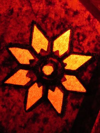 照明，星星，似乎，红色，带红色，带黄色