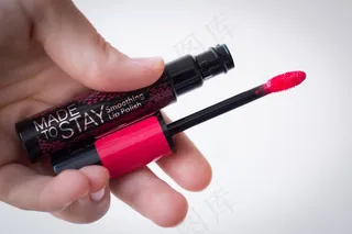 口红，完成，粉红色，美容，化妆，女孩，女人