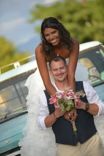 婚礼，爱情，快乐，新婚夫妇，热恋中的情侣