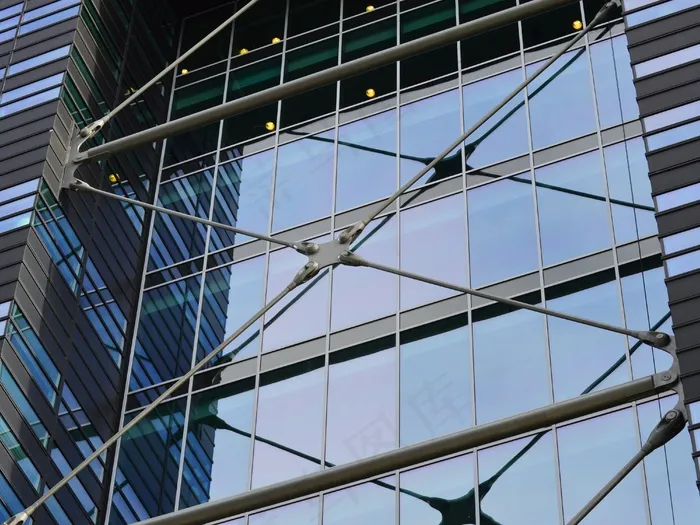 现代，建筑，玻璃，建筑，设计，办公室