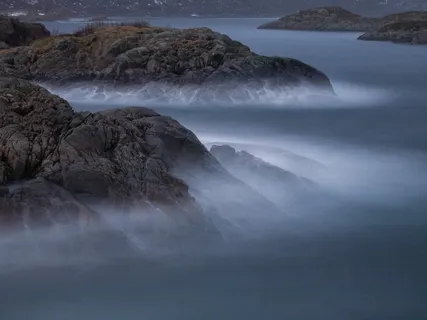 波浪,悬崖,海,挪威,罗弗敦,斯沃尔韦尔 波浪,悬崖,海,挪威,罗弗敦,斯沃尔韦尔