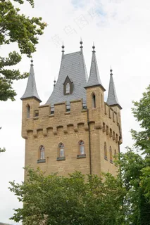 门塔，塔，城堡，堡垒，霍亨索伦