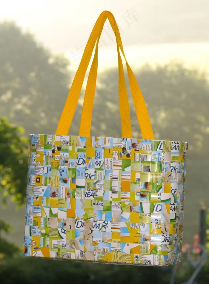 Tetrapacktasche，Tetrapack，袋，手工劳动，编织
