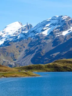 山峰,Bergsee,高山,高山湖 山峰,Bergsee,高山,高山湖