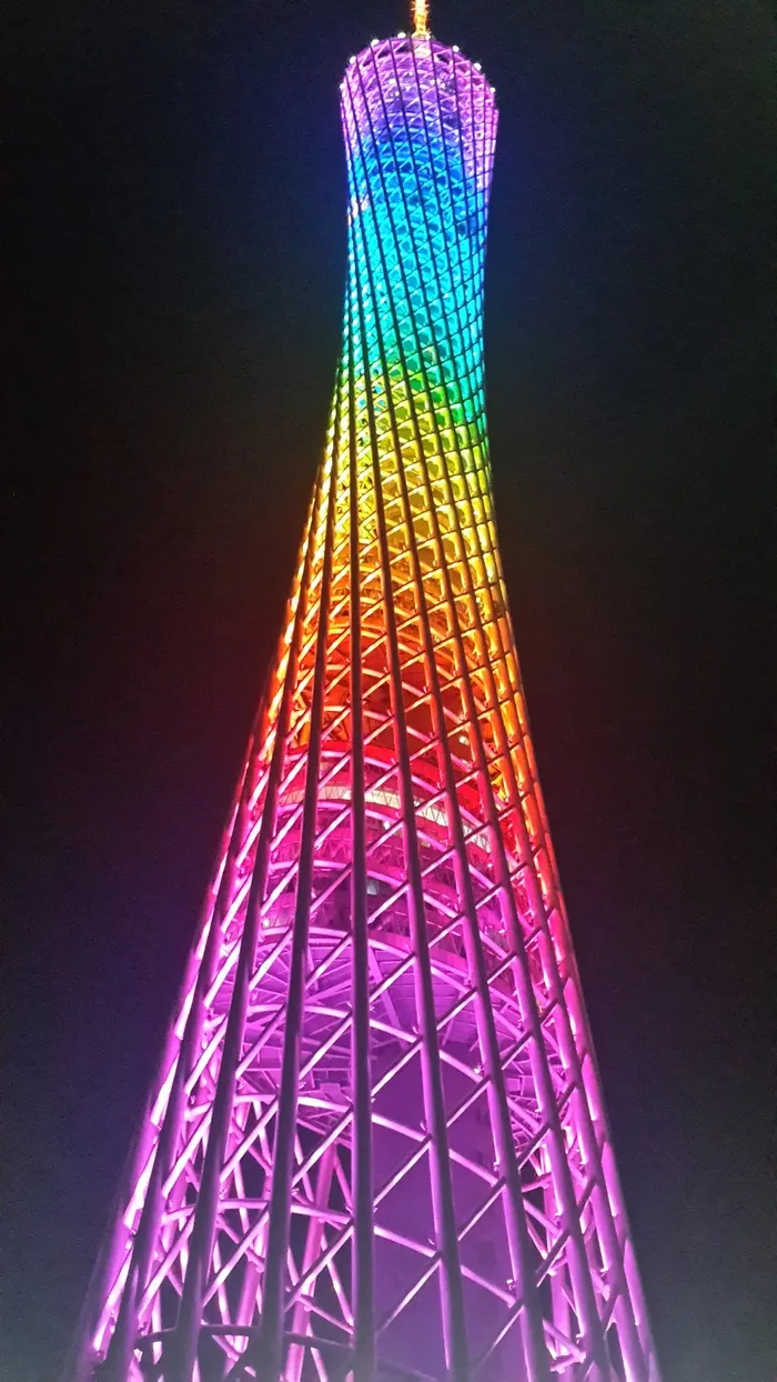 广州塔，塔，高，广州，照明