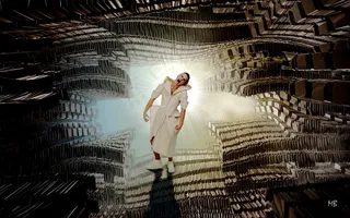 恐慌，大喊，人