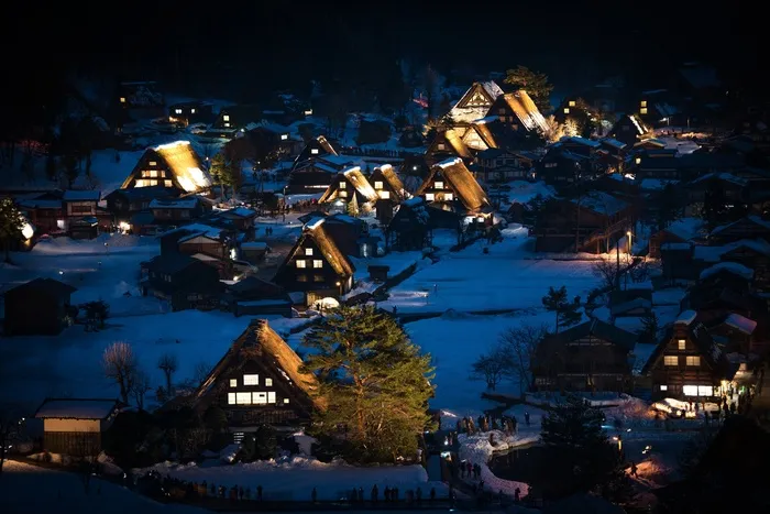 日本，白川乡，岐阜，遗产，村庄，教科文组织