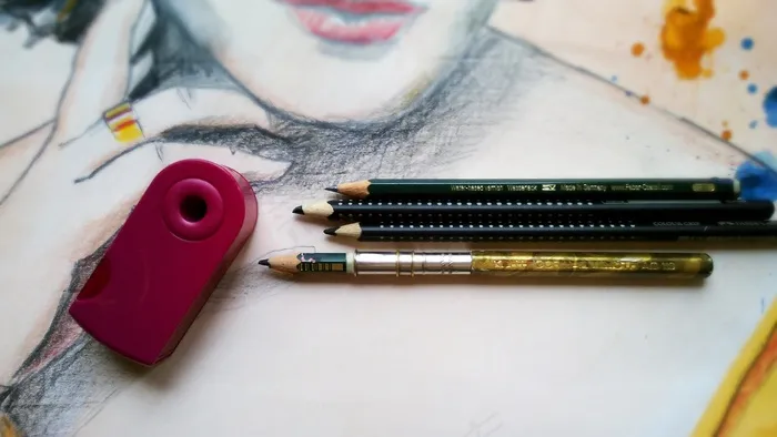 绘画，绘画，铅笔，钢笔，水彩，油漆