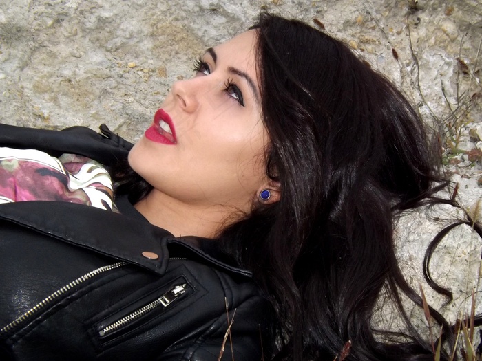 女孩，肖像，黑发，美女，诱惑，皮肤