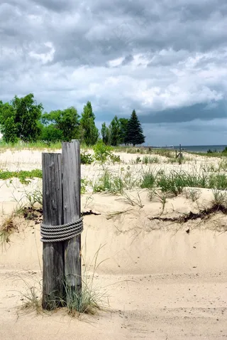 海滩，风雨如磐，水，沙，夏天，景观，海景