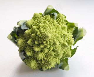 Romanesca花椰菜，鲜绿色，异常蔬菜