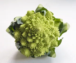 Romanesca花椰菜，鲜绿色，异常蔬菜