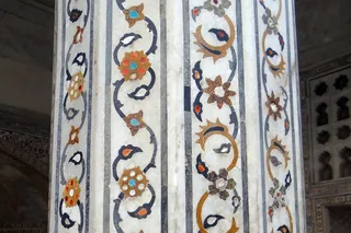 支柱，室内，大理石镶嵌，宝石镶嵌