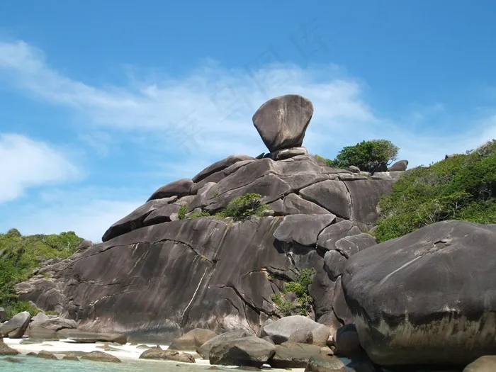 岛，泰国，巨石