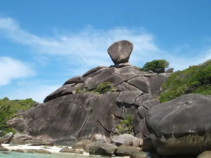 岛,泰国,巨石 岛,泰国,巨石