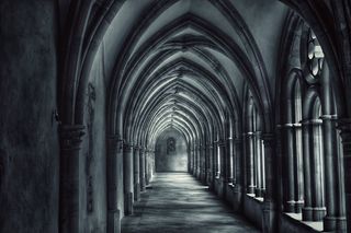 黑色和白色，特里尔，教堂，礼拜堂