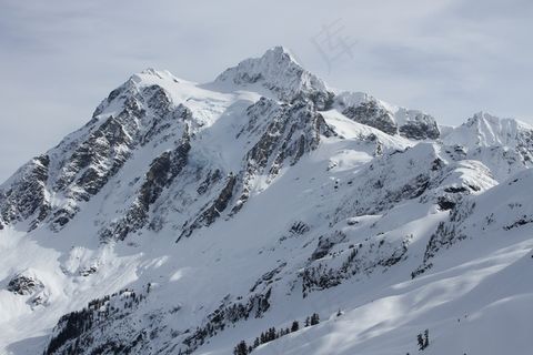 积山，积山，山，冬天，雪