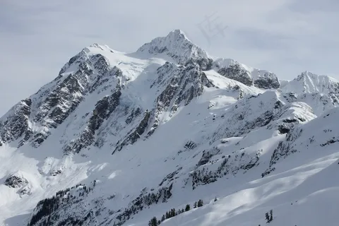 积山,积山,山,冬天,雪 积山,积山,山,冬天,雪