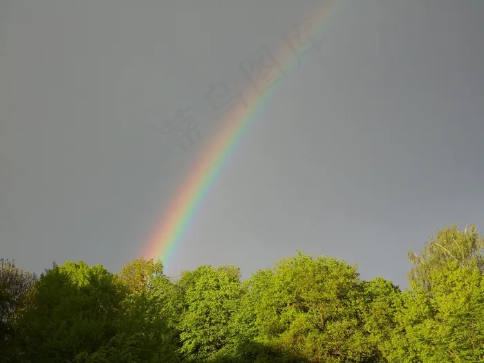 彩虹，雨，太阳，天气