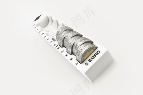 钱，欧元，货币，银，硬币，2欧元，两个