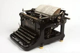 黑色，打字机，老，复古，年份，古董，类型