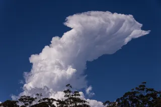 云，白色，蓝色，戏剧性，形状，天气，天空