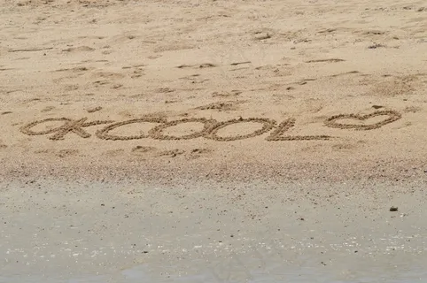 沙，文本，海滩，假期，假期，夏天，大海，太阳