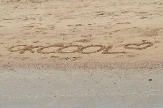 沙，文本，海滩，假期，假期，夏天，大海，太阳