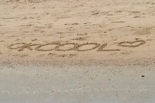 沙，文本，海滩，假期，假期，夏天，大海，太阳