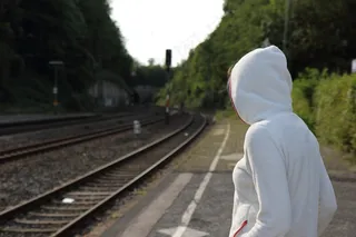 平台，旅行，跟踪，似乎，铁轨