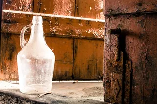 玻璃，地窖，门，锈，木门