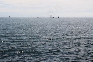 湖，博登湖，背光，阳光，闪闪发光