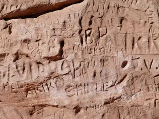 红岩，砂岩，热蚀，干燥，岩层