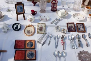 跳蚤市场，垃圾，古董，销售，商业使用