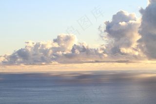 云，日落，海，海滩，颜色，拉帕尔玛，品牌