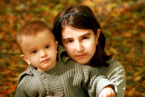 姐妹，兄弟，爱，孩子们，无罪，对，拥抱