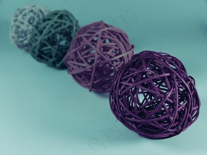 球，多彩，编织物，背景